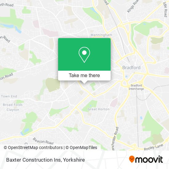 Baxter Construction Ins map