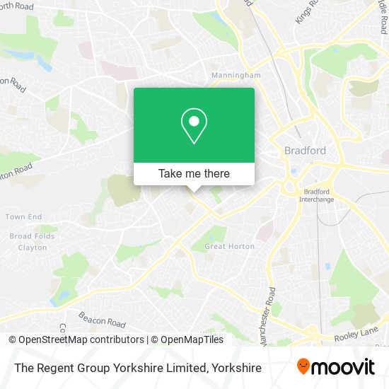 The Regent Group Yorkshire Limited map