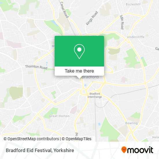 Bradford Eid Festival map