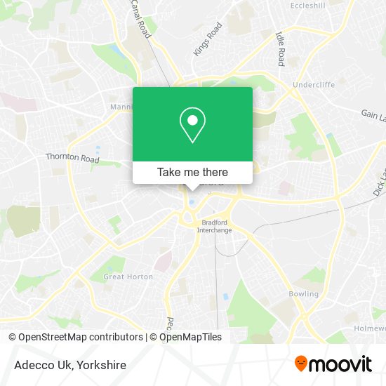 Adecco Uk map