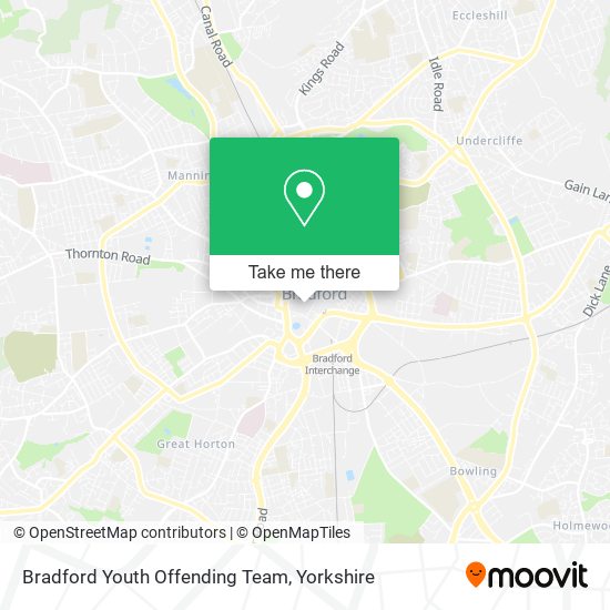 Bradford Youth Offending Team map