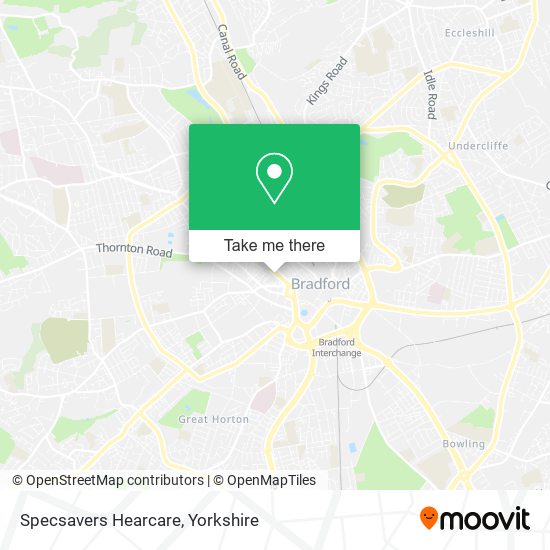 Specsavers Hearcare map