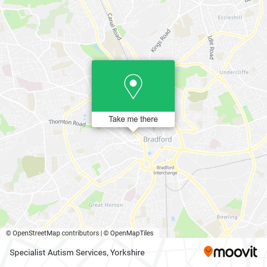 Specialist Autism Services map