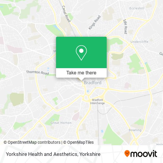 Yorkshire Health and Aesthetics map