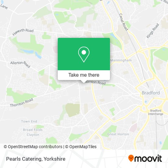 Pearls Catering map