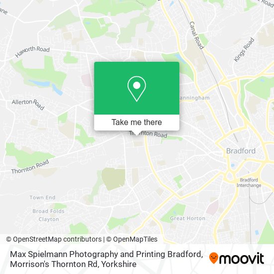 Max Spielmann Photography and Printing Bradford, Morrison's Thornton Rd map