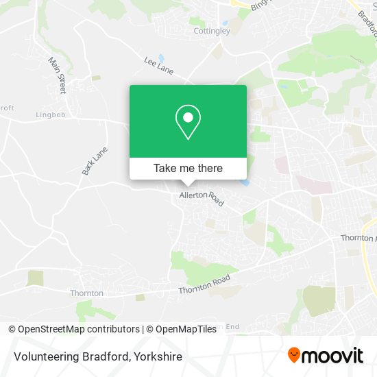 Volunteering Bradford map