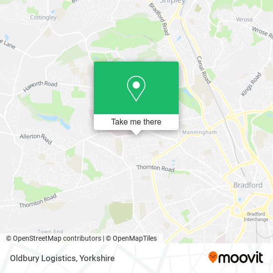 Oldbury Logistics map