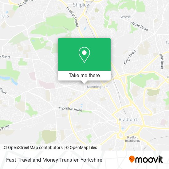 Fast Travel and Money Transfer map