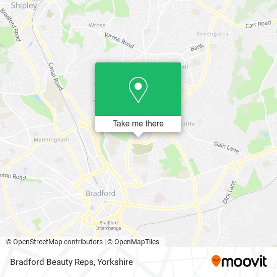 Bradford Beauty Reps map