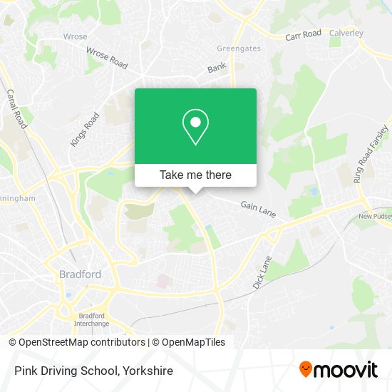 Pink Driving School map