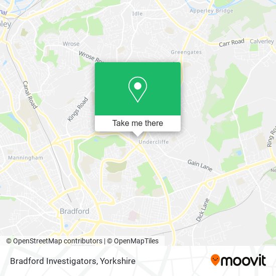 Bradford Investigators map