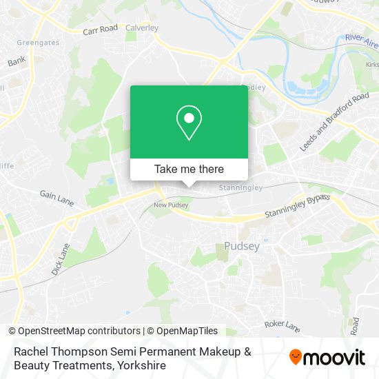 Rachel Thompson Semi Permanent Makeup & Beauty Treatments map