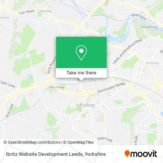 Ibritz Website Development Leeds map