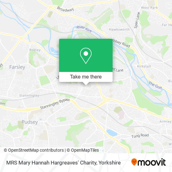 MRS Mary Hannah Hargreaves' Charity map