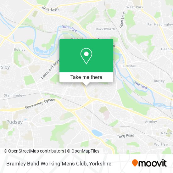 Bramley Band Working Mens Club map