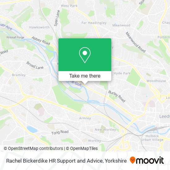 Rachel Bickerdike HR Support and Advice map