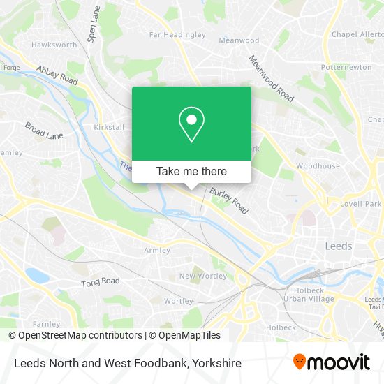 Leeds North and West Foodbank map