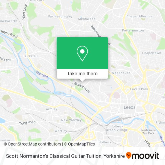 Scott Normanton's Classical Guitar Tuition map