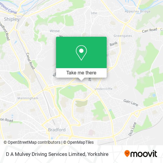 D A Mulvey Driving Services Limited map