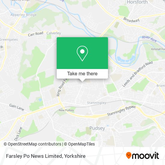Farsley Po News Limited map