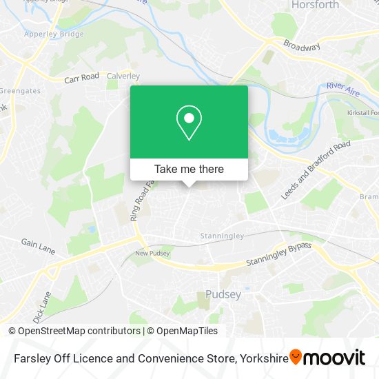 Farsley Off Licence and Convenience Store map