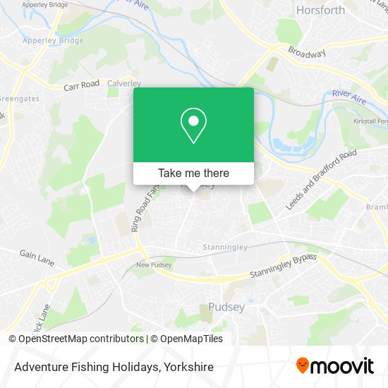 Adventure Fishing Holidays map