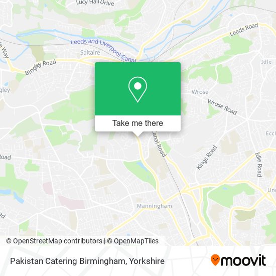 Pakistan Catering Birmingham map