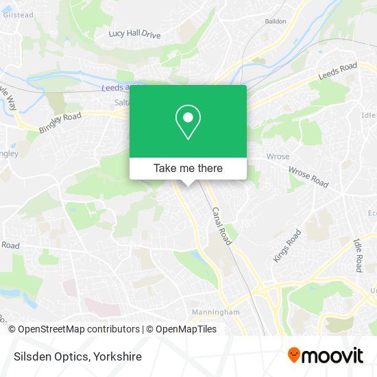 Silsden Optics map