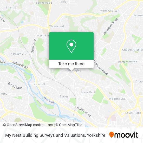 My Nest Building Surveys and Valuations map