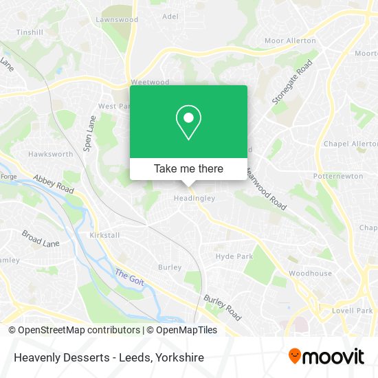 Heavenly Desserts - Leeds map