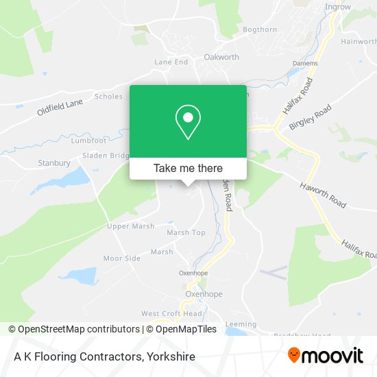 A K Flooring Contractors map