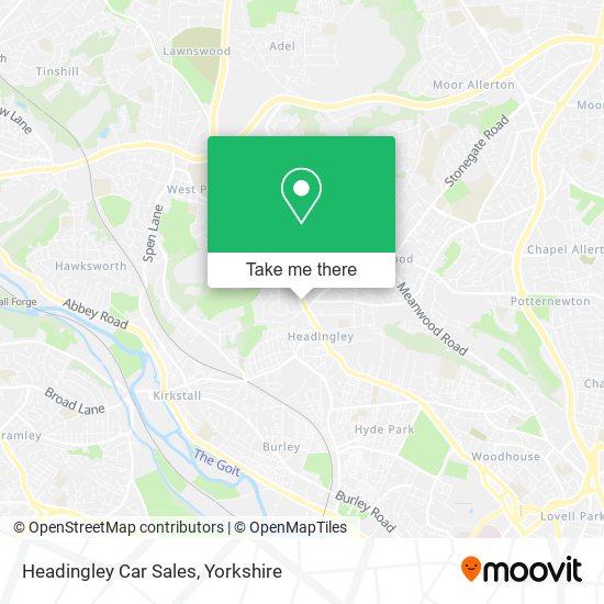 Headingley Car Sales map