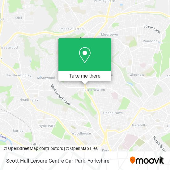 Scott Hall Leisure Centre Car Park map