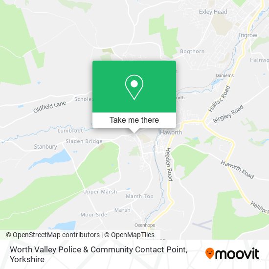 Worth Valley Police & Community Contact Point map