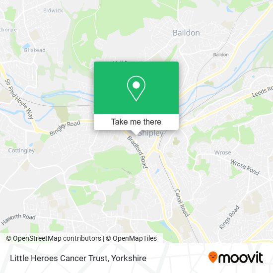 Little Heroes Cancer Trust map