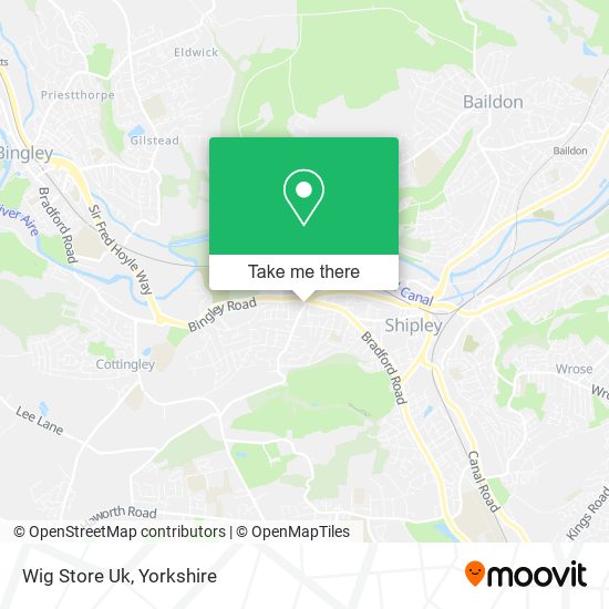 Wig Store Uk map