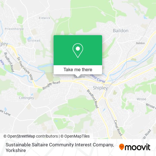 Sustainable Saltaire Community Interest Company map