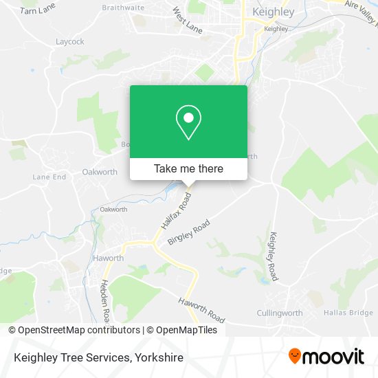 Keighley Tree Services map