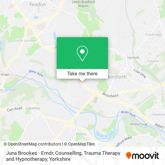 Juna Brookes - Emdr, Counselling, Trauma Therapy and Hypnotherapy map