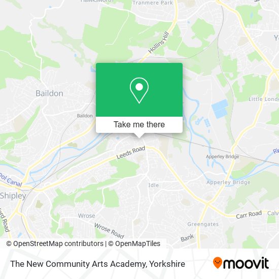 The New Community Arts Academy map