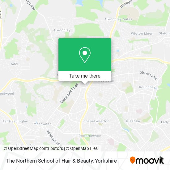 The Northern School of Hair & Beauty map