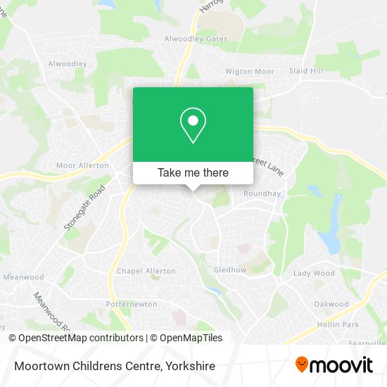 Moortown Childrens Centre map