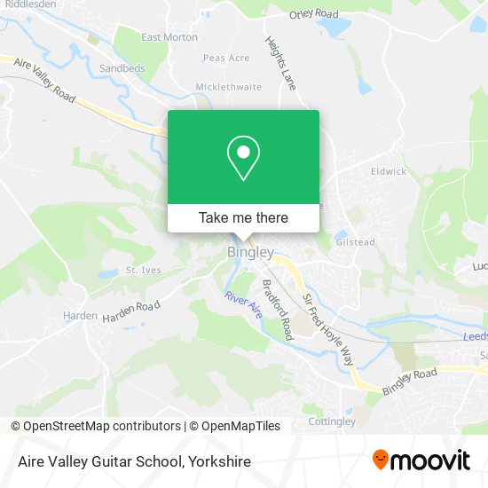 Aire Valley Guitar School map