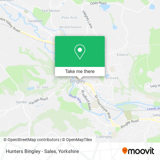 Hunters Bingley - Sales map