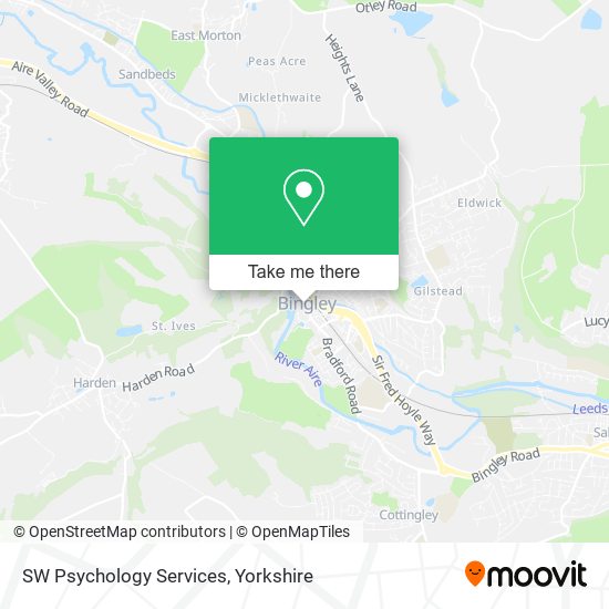 SW Psychology Services map