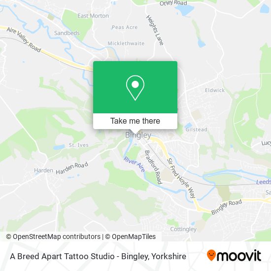 A Breed Apart Tattoo Studio - Bingley map