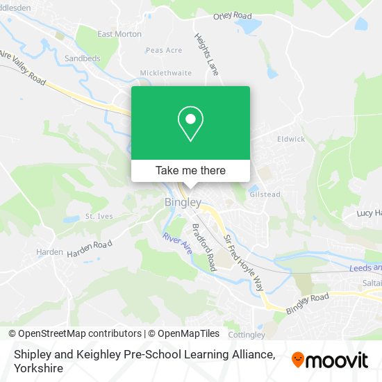 Shipley and Keighley Pre-School Learning Alliance map