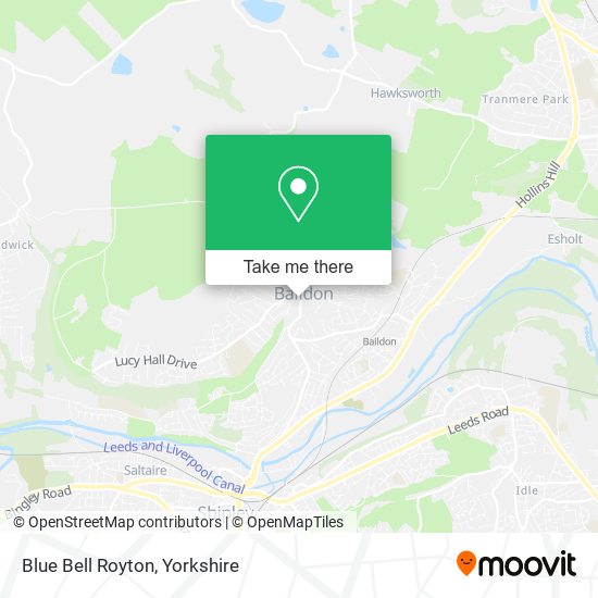 Blue Bell Royton map