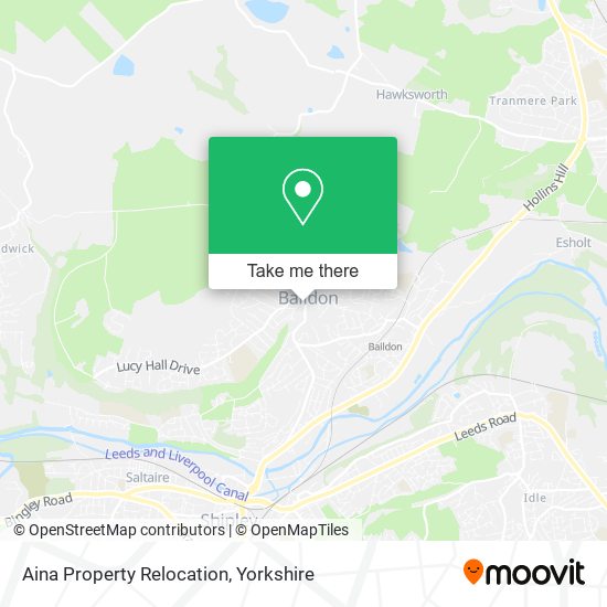 Aina Property Relocation map